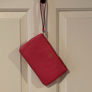 Coach Crossgrain Leather Wristlet